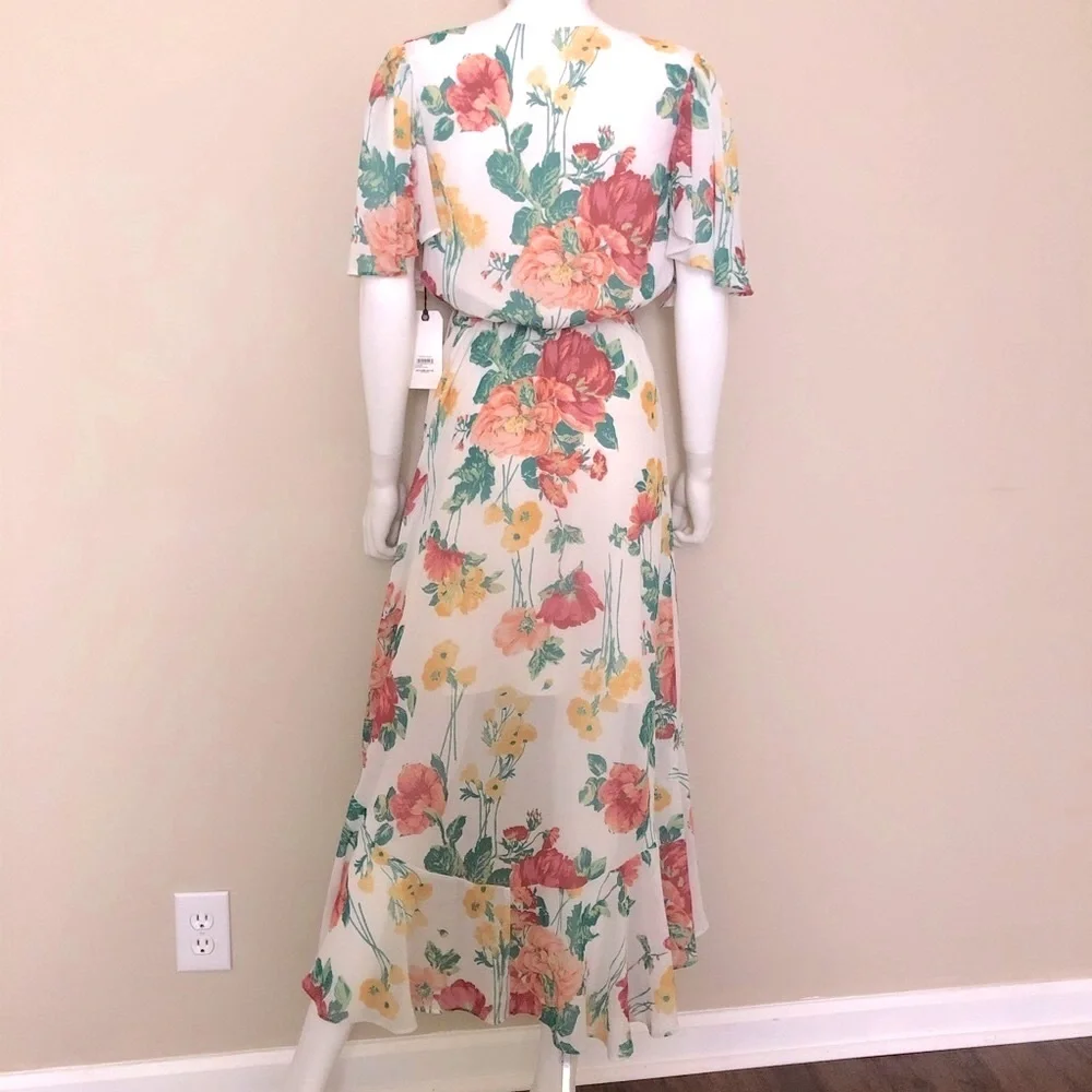 Leith flutter sleeve high low dress - Picture 3 of 15